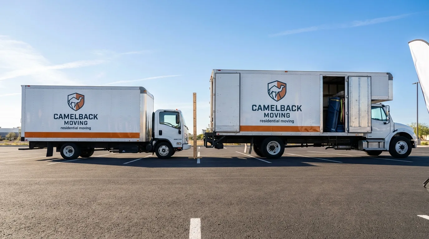 Moving truck size capacity guide in East Kingston